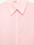 Koton X Sibil Çetinkaya - Pamuklu Uzun Kollu Arkası Hibiskus Çiçek Baskılı Oversize Plaj Gömleği