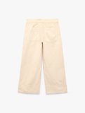 Pamuklu Düğmeli Normal Bel Cep Detaylı Bol Paça Pantolon - Culotte Jeans