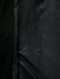 Kemer Detaylı Geniş Yaka Uzun Kollu Blazer Ceket