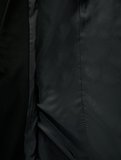 Kemer Detaylı Geniş Yaka Uzun Kollu Blazer Ceket