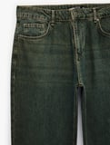 Pamuklu Düz Paça Vintage Straight Fit Jean Pantolon