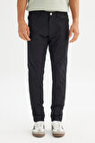 Regular Fit Normal Kesim Dar Paça 5 Cep Siyah Casual Pantolon