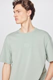 %100 Pamuk Nefes Alan Kumaş Loose Fit Rahat Kesim Logo Detaylı Tişört
