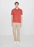 Wrangler Kiremit Erkek Regular Fit Logo Baskılı Polo T-Shirt W2610158222 Kiremit Polo T-Shirt