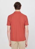Wrangler Kiremit Erkek Regular Fit Logo Baskılı Polo T-Shirt W2610158222 Kiremit Polo T-Shirt