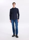 Lee Slim Fit Lacivert Erkek Gömlek L2610157410 Lacivert Gömlek