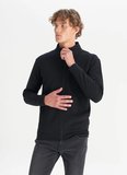 Wrangler Dik Yaka Siyah Erkek Sweatshırt TW2520533001 Siyah Sweatshirt
