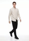 Dockers Ekru Erkek Regular Fit Gömlek D2620159614_Diagonal Gömlek