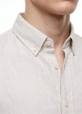Dockers Ekru Erkek Regular Fit Gömlek D2620159614_Diagonal Gömlek