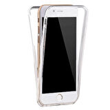 İphone 7/8 Uyumlu Ön Arka 360 Tam Koruma Şeffaf Soft Silikon Kılıf