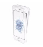 İphone 5-5s Uyumlu Ön Arka 360 Tam Koruma Şeffaf Soft Silikon Kılıf