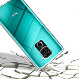 Xiaomi Redmi Note 9 Uyumlu Ön Arka 360 Tam Koruma Şeffaf Soft Silikon Kılıf