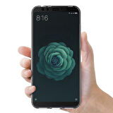 Xiaomi Mi 6X Uyumlu Ön Arka 360 Tam Koruma Şeffaf Soft Silikon Kılıf