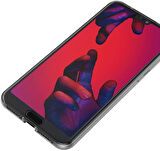 Huawei P20 Uyumlu Ön Arka 360 Tam Koruma Şeffaf Soft Silikon Kılıf