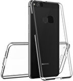 Huawei P10 Lite Uyumlu Ön Arka 360 Tam Koruma Şeffaf Soft Silikon Kılıf