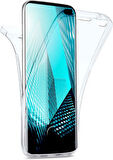 Samsung Galaxy S10 Uyumlu Ön Arka 360 Tam Koruma Şeffaf Soft Silikon Kılıf