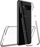 Samsung Galaxy S8 Uyumlu Ön Arka 360 Tam Koruma Şeffaf Soft Silikon Kılıf