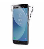 Samsung Galaxy A7 2016 Uyumlu Ön Arka 360 Tam Koruma Şeffaf Soft Silikon Kılıf
