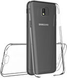 Samsung Galaxy J3 Pro Uyumlu Ön Arka 360 Tam Koruma Şeffaf Soft Silikon Kılıf