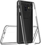 Samsung Galaxy J6 Uyumlu Ön Arka 360 Tam Koruma Şeffaf Soft Silikon Kılıf