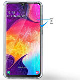 Samsung Galaxy A50 Uyumlu Ön Arka 360 Tam Koruma Şeffaf Soft Silikon Kılıf