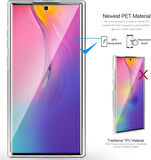 Samsung Galaxy Note 10 Plus Uyumlu Ön Arka 360 Tam Koruma Şeffaf Soft Silikon Kılıf