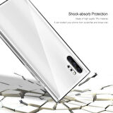 Samsung Galaxy Note 10 Plus Uyumlu Ön Arka 360 Tam Koruma Şeffaf Soft Silikon Kılıf