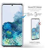 Samsung Galaxy Note 20 Uyumlu Ön Arka 360 Tam Koruma Şeffaf Soft Silikon Kılıf