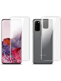 Samsung Galaxy S20 Ultra ile Uyumlu Ön Arka Koruma Full Body Jelatin