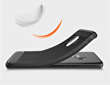 Samsung Galaxy S9 ile Uyumlu Kamera Korumalı Darbe Önleyici Carbon Brushed Silikon Kılıf