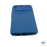 Xiaomi Redmi 9A Uyumlu Kamera Sürgülü Mat Silikon Kılıf