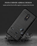 Xiaomi Redmi Note 4X ile Uyumlu Kamera Korumalı Darbe Önleyici Carbon Brushed Silikon Kılıf