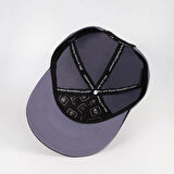 Do More Logolu Siyah-Gri Hip Hop Şapka