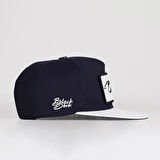 Bullshit Logolu Beyaz-Lacivert Hip Hop Şapka