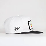 No Control Logolu Siyah-Beyaz Hip Hop Şapka