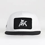 Boğa Logolu Siyah-Beyaz Hip Hop Şapka