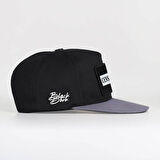 Censored Logolu Gri-Siyah Hip Hop Şapka
