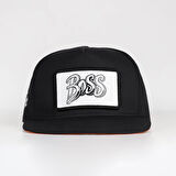 Boss Logolu Siyah Hip Hop Şapka