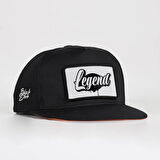 Legend Logolu Siyah Hip Hop Şapka
