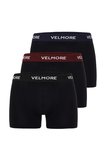VELMORE Erkek Boxer 3’lı Kutu Yumuşak Pamuk Sıkmayan Bel Lastikli (Beden S - 5XL)