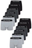 VELMORE Erkek Boxer 12’li Premium Kutu Pamuklu Likralı (Beden S - 5XL)