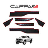 Volkswagen Amarok 2023- Yılı ve Sonrası Uyumlu Yarasa Kapı Kaplama 6 Parça