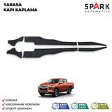 Mitsubishi L200 2019- Yılı ve Sonrası Uyumlu Yarasa Kapı Kaplama 6 Parça