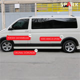 Volkswagen Transporter T5 2003-2009 Yıl Aralığı Uyumlu Kısa Şase Sağ Sürgü Dodik Seti 11 Parça