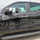 Ford Ranger 2019-2023 Yıl Aralığı Uyumlu Yarasa Kapı Kaplama 4 Parça