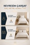 Favora Metrelik Nevresimlik Kumaş 6 Metre Piemo Desen Turuncu