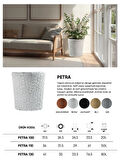 BOSTANN DEKORATİF SAKSI - PETRA 100 - 20L - KAHVERENGİ