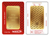 İsgold 50 Gram Altın 24 Ayar (0.995) Külçe Altın
