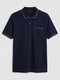 SOUTHBLUE Lacivert Polo Yaka Pike Erkek Tişört