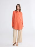 LCW EVERYDAY Turuncu Regular Fit Kadın Gömlek Tunik